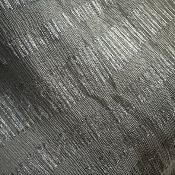 St. John Blouse Sleeveless Silk Blue Striped Metallic Designer Size Medium - Picture 5 of 7